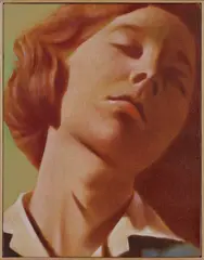 Peeping Tom by Louise Giovanelli, 2020, oil on linen, in artist's frame, sold Dec 2023