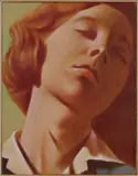 Louise Giovanelli, Peeping Tom, 2020, oil on linen, in artist's frame