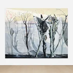 Emma Webster, Background’s Backdrop, 2020, oil on linen