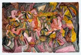 Francesca Mollett, Cilia, blinking cilia, 2018, acrylic and graphite on paper