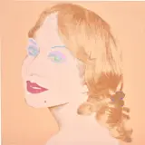 Portrait of a Lady (Natalie Sparber) by Andy Warhol, 1984, synthetic polymer and screenprint ink on linen, sold Dec 2023