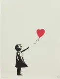 Girl With Balloon by Banksy, 2004, screenprint on paper, sold Dec 2023
