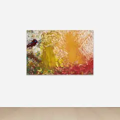 Untitled by Hermann Nitsch, 2007, acrylic on jute, sold Dec 2023