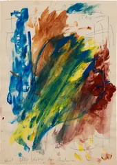 Untitled by Günther Förg, 1994, watercolour, acrylic and graphite on paper, sold Dec 2023