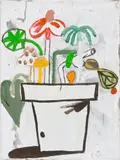Eddie Martinez, Vejby Whites, 2009, oil on linen