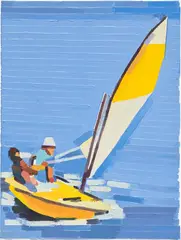 In the Sea by Guy Yanai, 2019, oil on canvas, sold Dec 2023