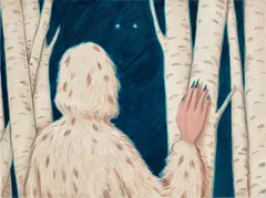 Lise Stoufflet, Dialogue nocturne, 2020, oil on canvas