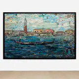 Venice (Postcards from Nowhere) by Vik Muniz, 2014, digital chromogenic print, sold Dec 2023