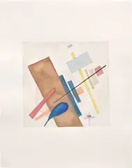 Sherrie Levine, After Kasimir Malevich, 1984, watercolour on paper