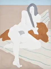 March Avery, White Nude, 1975, oil on canvas