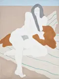 March Avery, White Nude, 1975, oil on canvas