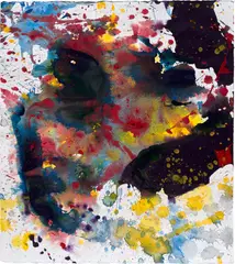Untitled by Sam Francis, 1990, acrylic on paper, sold Dec 2023