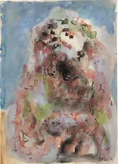 Asger Jorn, Untitled, 1971, watercolour and ink on paper