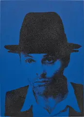 Gavin Turk, Diamond Beuys, 2005, acrylic, silkscreen ink and diamond dust on canvas