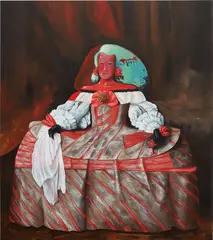 Ai Caramba... by Djordje Ozbolt, 2011, acrylic on canvas, sold Dec 2023