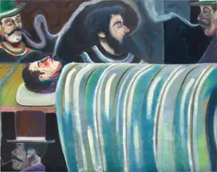 Nocturnal Spirit by Ryan Mosley, 2019-20, oil on canvas, sold Dec 2023