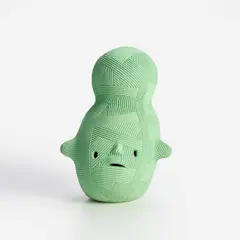 En Iwamura, Neo Jomon - Green Face, ceramic