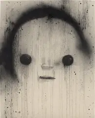 Hayu by Roby Dwi Antono, 2020, charcoal and spray paint on canvas, sold Dec 2023
