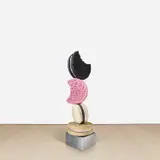 Roberto Bernardi, EQUILIBRISTI CVII-04, 2023, resin pigment on steel base