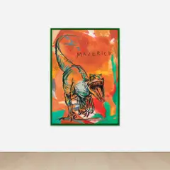 Maverick by The Connor Brothers, 2022, acrylic, oilstick and spray paint on canvas, in artist's frame, sold Dec 2023