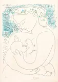 Grande maternité (Large Maternity) by Pablo Picasso, 1963, Lithograph in colours, on Arches paper, with full margins, sold Jan 2023