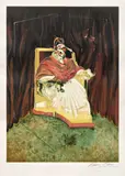 Étude d'après le portrait du Pape Innocent X par Velázquez (after, Study for Portrait of Pope Innocent X after Velásquez, 1965) (S. 14, T. 9) by Francis Bacon, 1989, Lithograph in colours, on Arches paper, with trimmed margins, sold Jan 2023