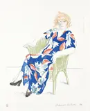 David Hockney, Celia in a Wicker Chair (M.C.A.T. 158), 1974, Etching and aquatint in colours, on BFK Rives paper, with full margins