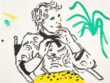 David Hockney, Celia with Green Plant (Gemini G.E.L. 919, M.C.A.T. 240)