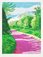 David Hockney, The Arrival of Spring in Woldgate, East Yorkshire in 2011 (twenty eleven) - 31 May, No. 2, 2011, iPad drawing in colours, printed on wove paper, with full margins