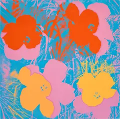 Flowers (F. & S. 66) by Andy Warhol, 1970, Screenprint in colours, on wove paper, the full sheet, sold Jan 2023