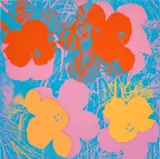 Flowers (F. & S. 66) by Andy Warhol, 1970, Screenprint in colours, on wove paper, the full sheet, sold Jan 2023