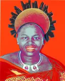 Queen Ntombi Twala of Swaziland, from Reigning Queens (Royal Edition) (F. & S. 349A) by Andy Warhol, 1985, Screenprint in colours with diamond dust, on Lenox Museum Board, the full sheet, sold Jan 2023