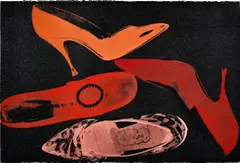 Shoes (F. & S. 253) by Andy Warhol, 1980, Screenprint in colours with diamond dust, on Arches Aquarelle (Cold Pressed) paper, the full sheet, sold Jan 2023
