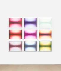 Horizon Shadow by Anish Kapoor, 2010, The complete set of nine etchings in colours, on Somerset Textured Soft White paper, the full sheets, with colophon and , sold Jan 2023