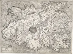 Grayson Perry, Map of an Englishman, 2004, Etching from four plates, printed on one sheet of Rives paper, with full margins