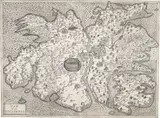 Grayson Perry, Map of an Englishman, 2004, Etching from four plates, printed on one sheet of Rives paper, with full margins