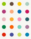Guaiazulene, from 12 Woodcut Spots by Damien Hirst, 2010, Woodcut in colours, on Somerset paper, with full margins, sold Jan 2023