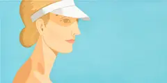 Alex Katz, White Visor (S. 381), 2003, Aquatint in colours, on Somerset Velvet paper, the full sheet