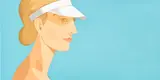 Alex Katz, White Visor (S. 381), 2003, Aquatint in colours, on Somerset Velvet paper, the full sheet