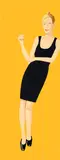 Alex Katz, Oona, from Black Dress, 2015, Screenprint in colours, on wove paper, the full sheet