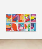 Kaws, NO REPLY, 2015, The complete set of 10 screenprints in colours, on wove paper, the full sheets, with the original blue fabric-covered portfolio with embossed title