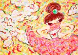 Ayako Rokkaku, Untitled, 2021, Screenprint in colours, on Corona Magnani paper, the full sheet, with the accompanying colophon