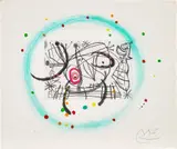 Joan Miró, Fissures (Cracks): plate XI (D. 473, C. 130), 1969, Etching and aquatint in colours, on BFK Rives paper, the full sheet