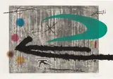 Joan Miró, Vers la gauche (Towards the Left) (D. 461), 1968, Etching with aquatint and carborundum in colours, on Mandeure paper, the full sheet