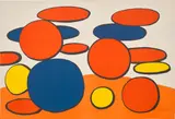 Alexander Calder, Untitled (Composition aux cercles) (Composition with Circles), 1975, Lithograph in colours, on Arches paper, the full sheet