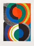 Idole (Idol) by Sonia Delaunay, circa 1970, Lithograph in colours, on Arches paper, with full margins, sold Jan 2023