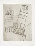 Ben Nicholson, Pisa (L. 20, C. 29), 1951, Drypoint, on wove paper, with full margins