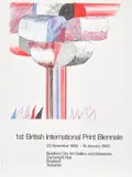 1st British International Print Biennale (B. 20) by David Hockney, 1968, Offset lithographic poster in colours, on T.H. Saunders paper, the full sheet, sold Jan 2023
