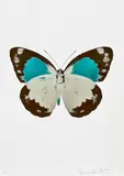 The Souls II - Silver Gloss/Chocolate/Topaz by Damien Hirst, 2010, Foil block print in colours, on Arches 88 archival paper, with full margins, sold Jan 2023