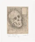 I Once Was What You Are, You Will Be What I Am by Damien Hirst, 2006/2007, Etching, with Chine-collé to wove paper, with full margins, sold Jan 2023